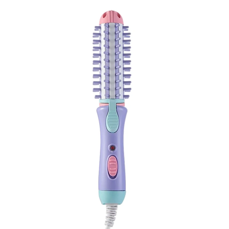 

Electric Hair Styler Curler Curling Irons Dryers Travel Hair Straightener Ceramic Ionic Hair Curler Hot Brush Eu Plug#Purple