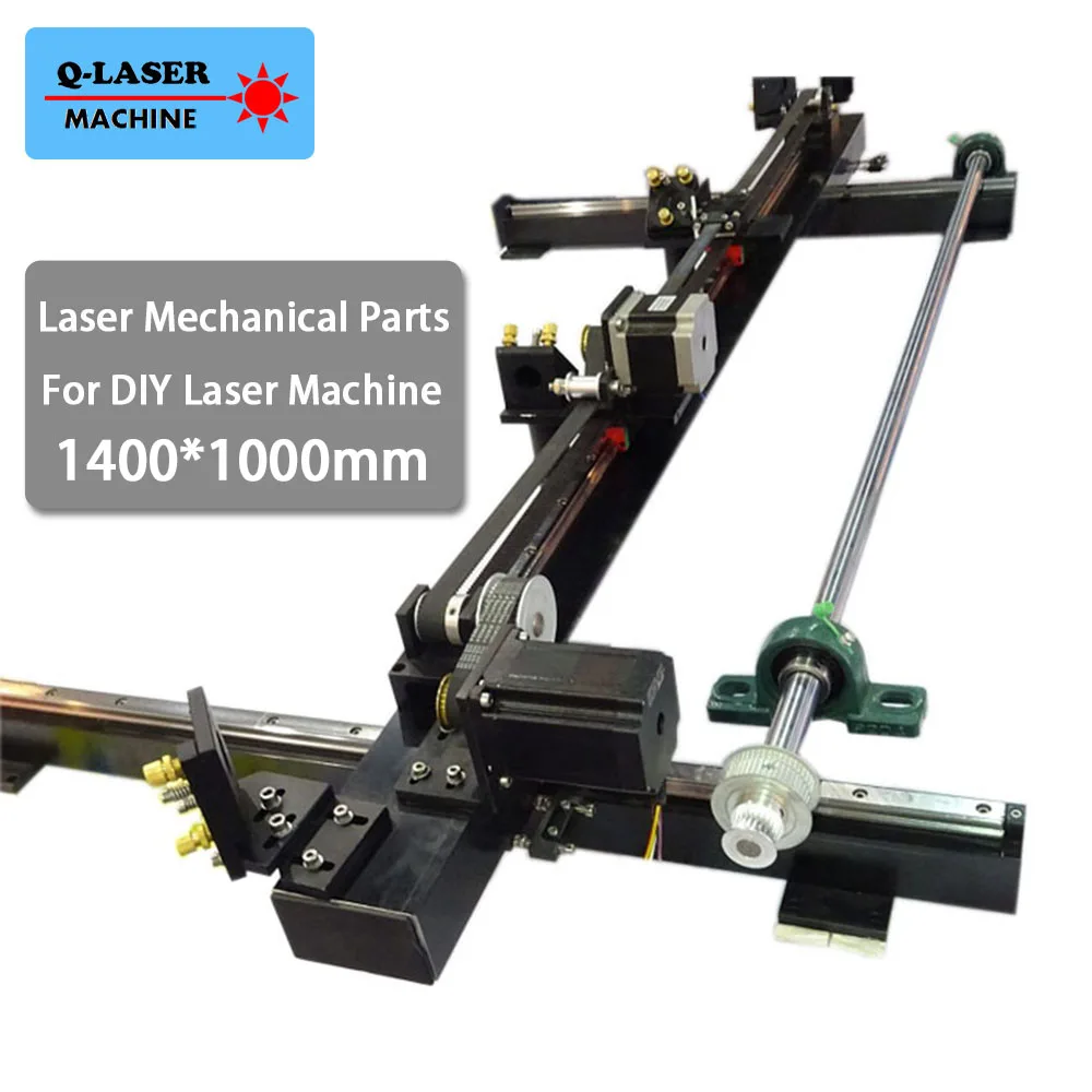 Лазерные арматуры резки Запчасти комплект 1400 мм * 1000 одна голова для Co2 лазерного механических Запчасти