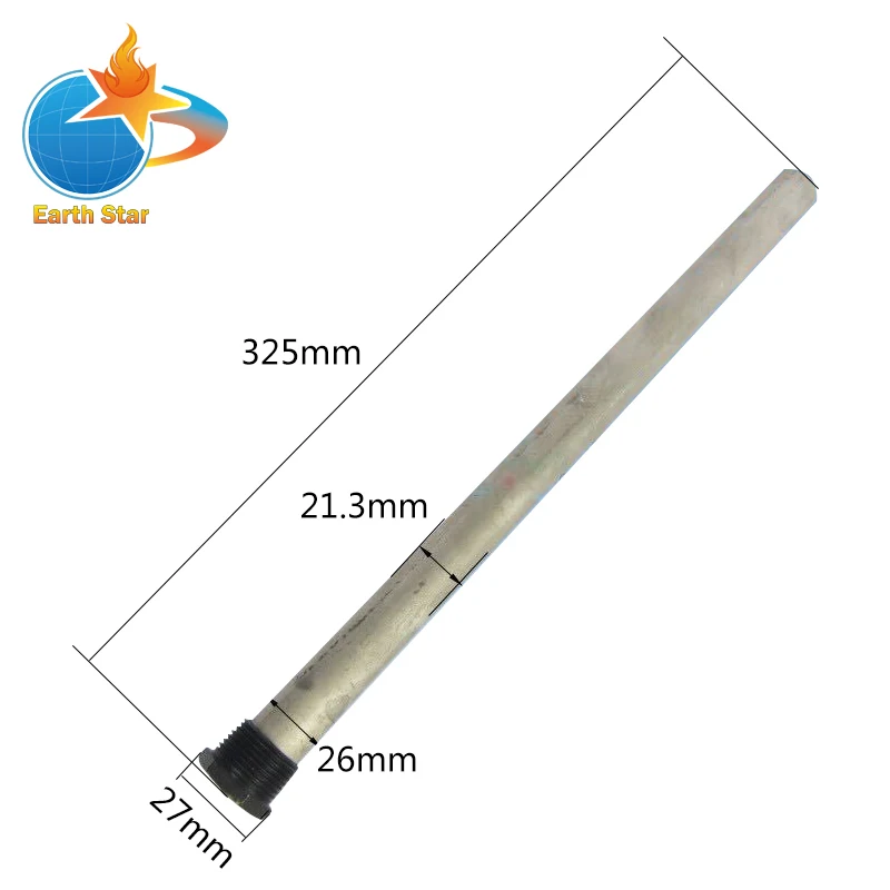 Earth Star 27*325mm Magnesium Anode Rod for Water Heater Tanks & Solar Water Heater Systems -2