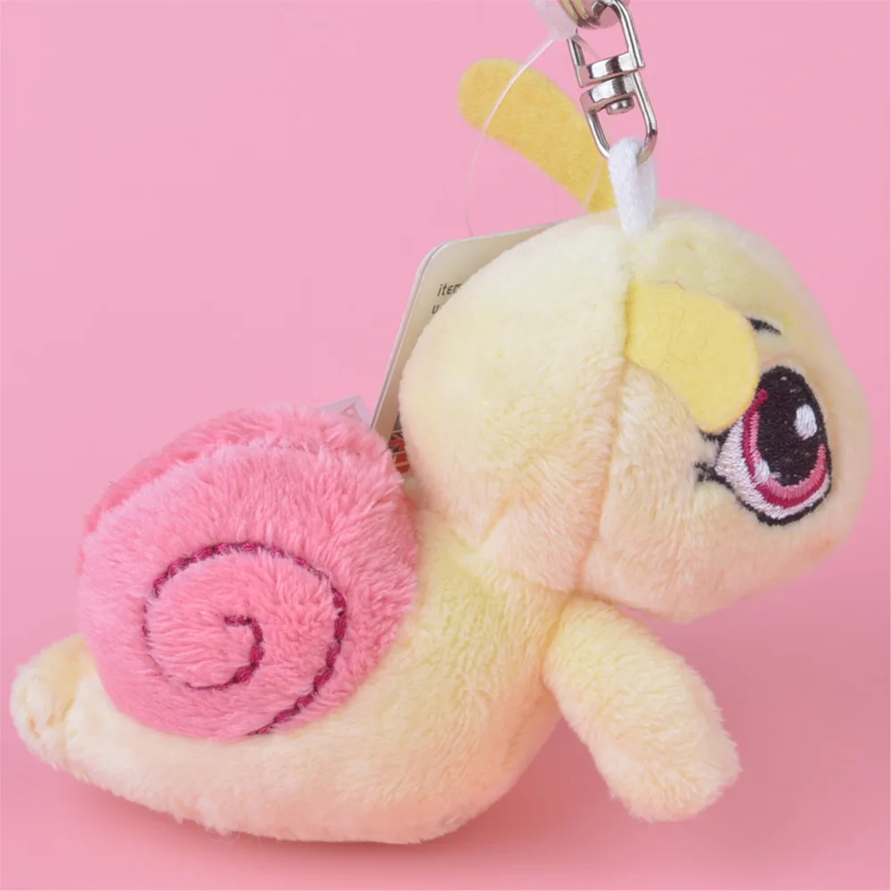

3 Pcs Yellow Snail Plush Pendant Toy, Kids Doll Keychain / Keyholder Gift Free Shipping