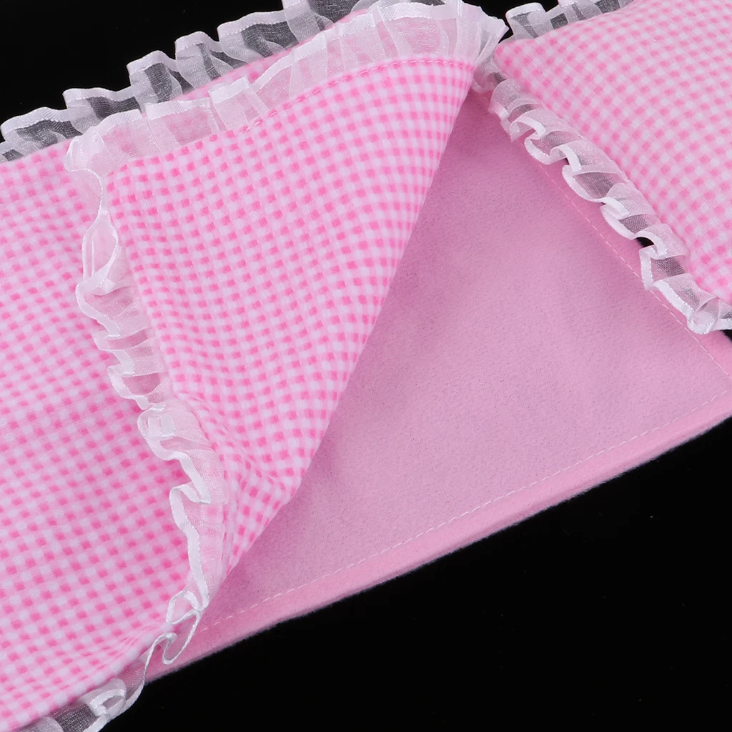 Lovely dolls house bedding set with sheet  for 25cm Dolls Accessories Pink doll bedding accessories for your beloved dolls