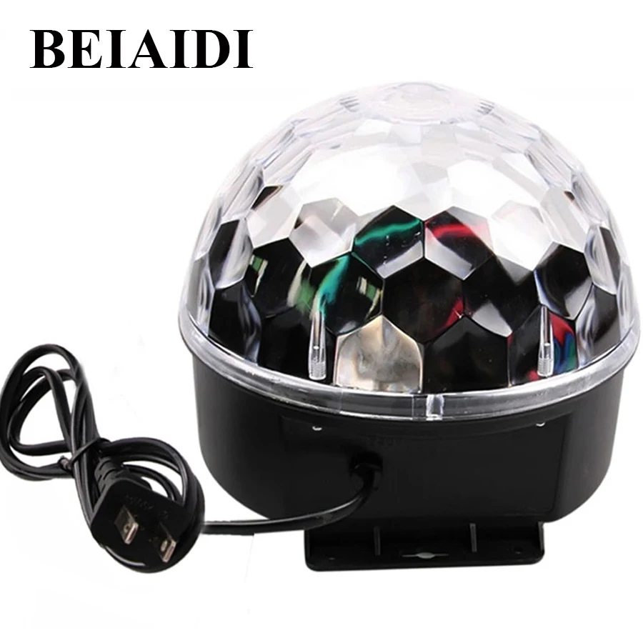 Beiaidi 18 Вт голос Управление большой магический шар сценический эффект свет, звук включен Дискотека DJ партии Главная этап Освещение ЕС /США Plug