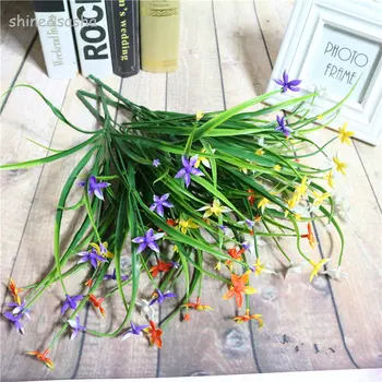 

26cm grass with flower artificial Cyperus alternifolius green leaf flower arrangement DIY source material art