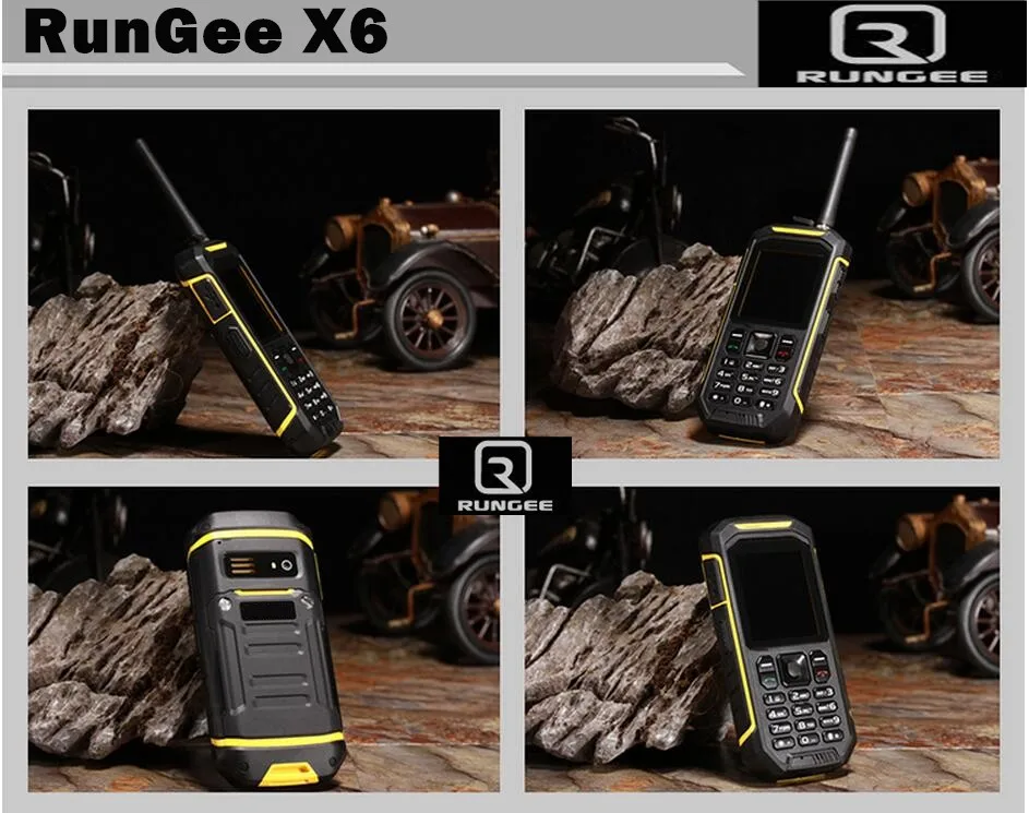 XENO X6 UHF Walkie Talkie прочный с IP68 мобильный телефон доказательство д 'Функция 2500 мАч 2 4