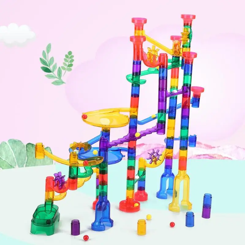 

Plastic DIY Race Maze Track Building Blocks Set Toys for Kids Construction Educational Toys for Kids Creative Ability Training