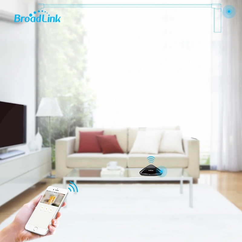  Original Broadlink WIFI Electric Curtain Motor Remote Control by IOS Android Smartphone Home Automa