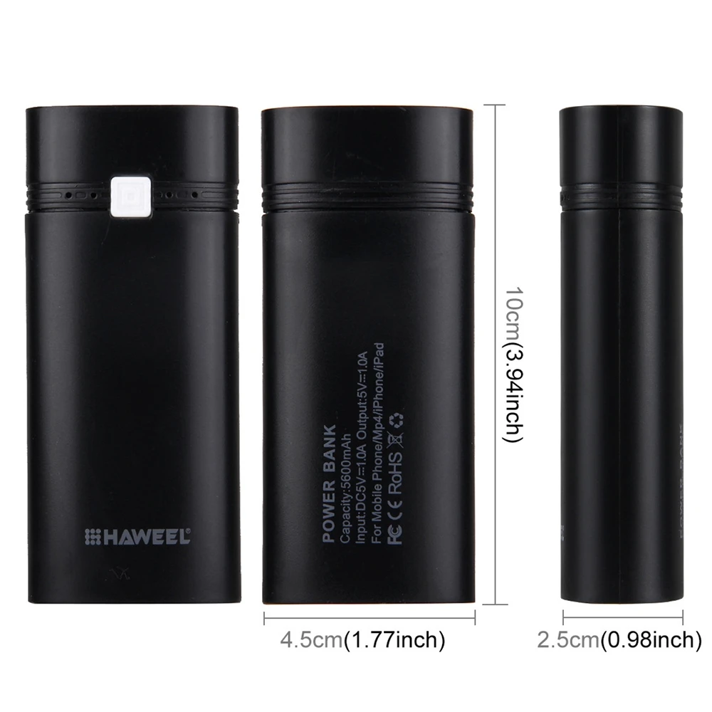 Портативный 2X 18650 USB Power Bank зарядное устройство чехол сделай сам коробка для