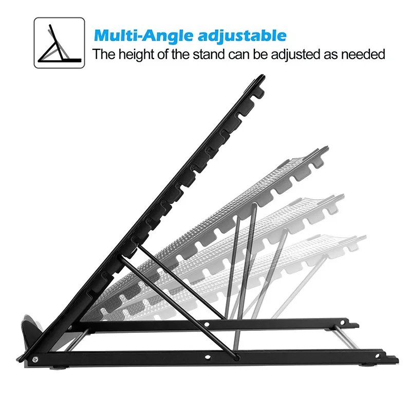 

Adjustable Laptop Table Stand Tray Lazy Foldable Notebook Holder Desk Rack UY8