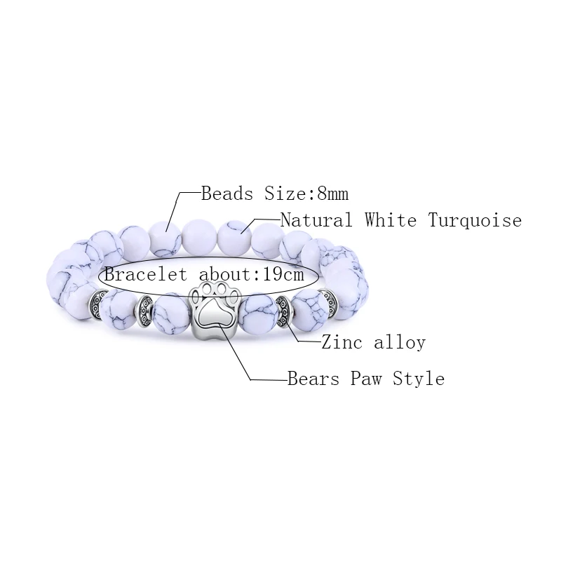 Natural Stone Unisex Bracelets 