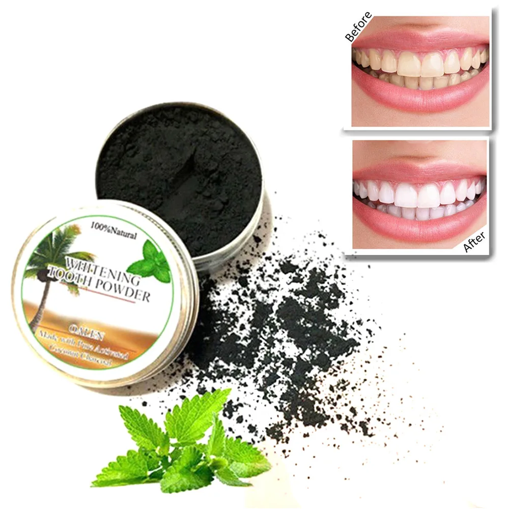 1 Box 15g Teeth Whitening Powder Activated Charcoal Coconut Toothpaste