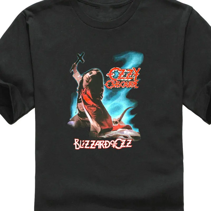 

Unique T Shirts Funny O-Neck Short-Sleeve T Shirt Ozzy Osbourne 'Blizzard Of Oz ' For Men Harajuku Cool T-Shirt Homme