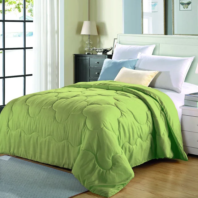 4 Color Queen Size Solid Winter Quilt Comforter Duvet 5
