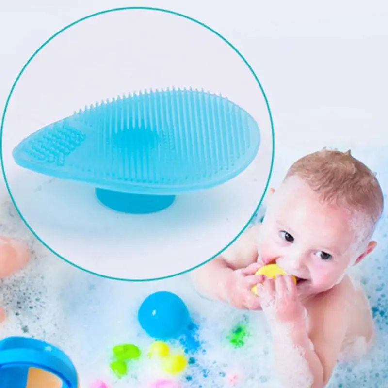 Soft silicone Baby comb Infant newborn shampoo Hair Wash Brushes Safety