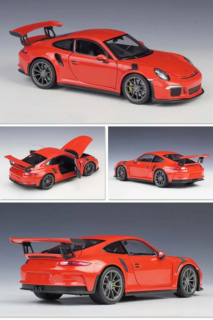 Welly 1:24 Масштаб 911 GT3 RS спортивный автомобиль литой под давлением металлический игрушечный гоночный автомобиль для детей игрушки подарок оригинальная коробка