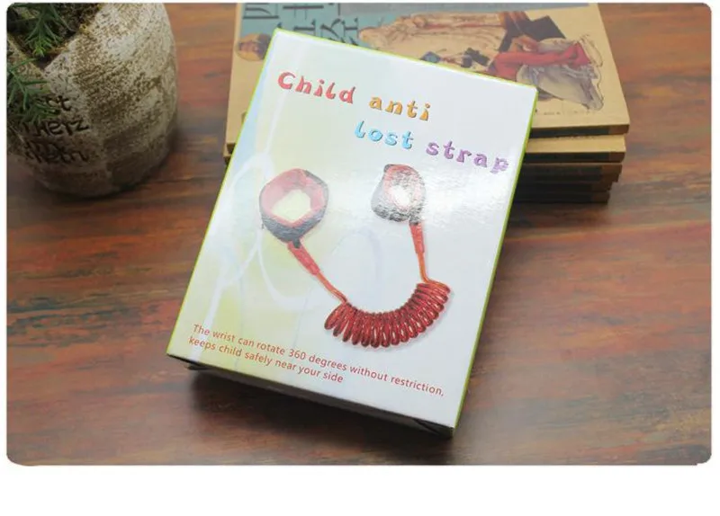 Safety Protection Children Anti-Lost TPU Steel Wire Elastic Rope Baby Anti-Take Away Leash Kids Away from the Lost Ring 1.5m07