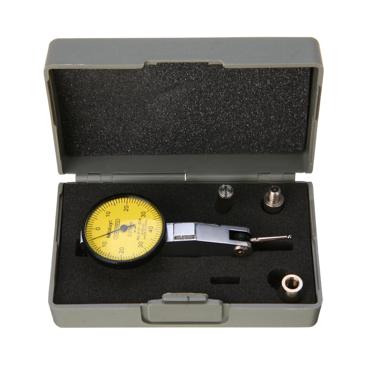 Высокая точность метрический измерительный инструмент металлический мини-шкала индикатор проверки ing с рельсами ласточкин хвост 0-40-0 0,01 мм с коробкой