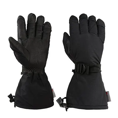 Озеро зимние лыжные перчатки Для Мужчин's Лыжный спорт Сноуборд мотоциклетные 3 м спортивный ветрозащитный Водонепроницаемый теплые перчатки для женщин - Цвет: Black Style 1