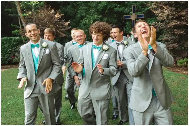 Online Shop Custom Made Gray Line Men S Beach Wedding Groomsman