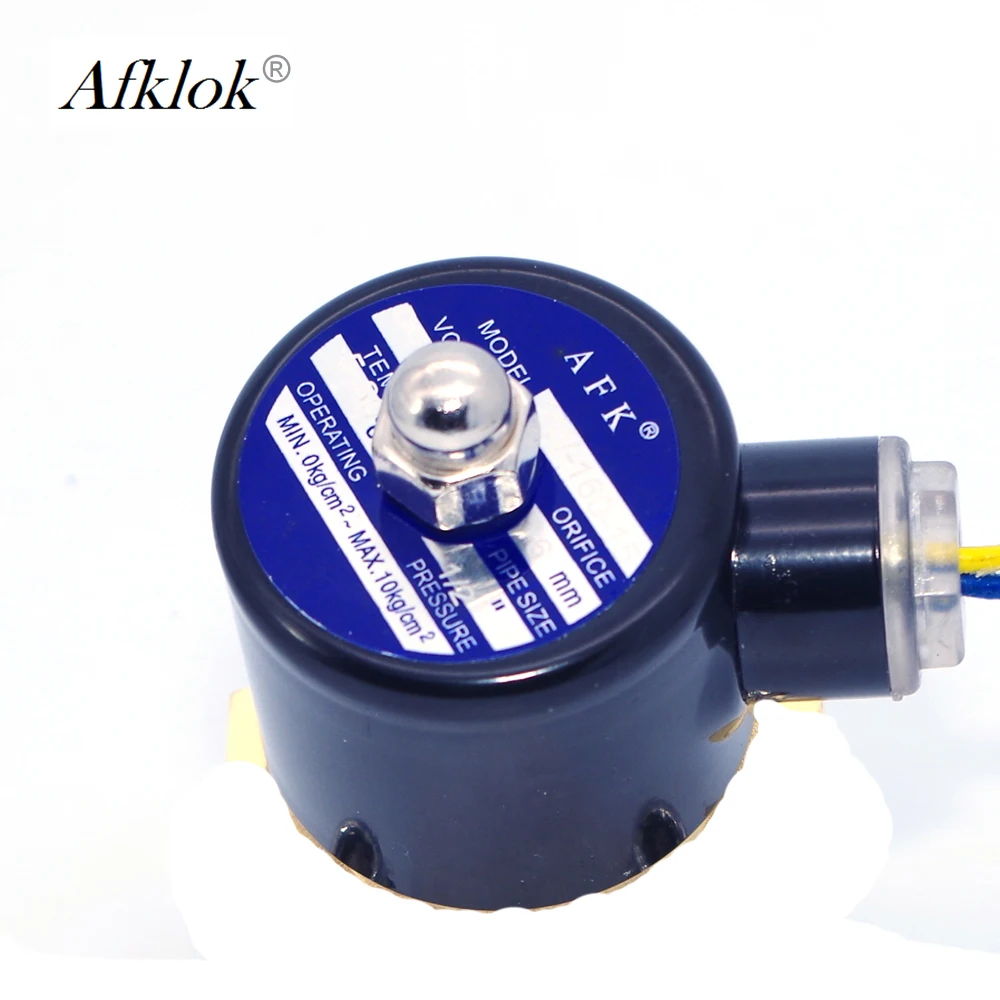 

Plastic Normally closed 1/2" 3/4" 1" gas water solenoid coil 220v ac/110v ac