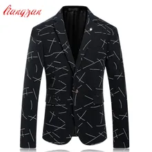 Мужской Блейзер костюм с жакетом высокого качества брендовый Повседневный пиджак в деловом стиле костюм осень зима плюс размер свадебный костюм F2218