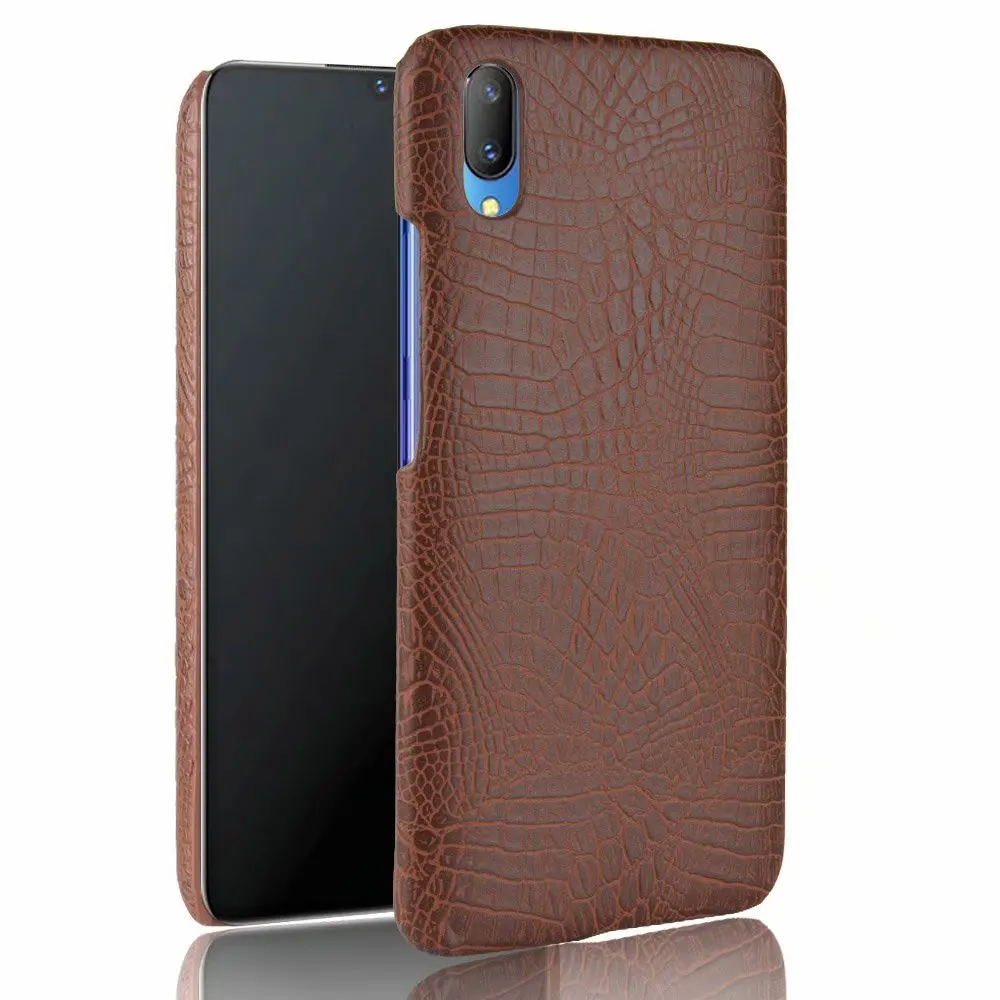 For VIVO V11 Pro case leather genuine Leather phone cases for Vivo v11pro Cover slim 3D Crocodile cover shell | Мобильные телефоны