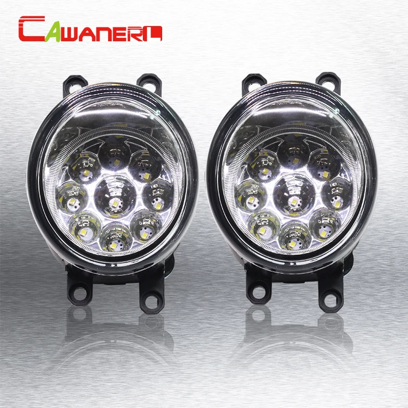 Cawanerl Car LED Bulb Fog Light Daytime Running Light DRL 12V 1 Piar