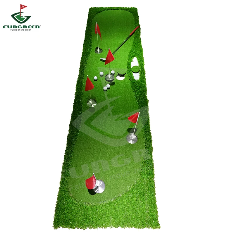 New FUNGREEN 5 Holes Golf Putting Green 75x300cm Indoor Outdoor Training Putter Mat Interesting Practice Golf Putting Pad New FUNGREEN 5 Holes Golf Putting Green 75x300cm Indoor Outdoor Training Putter Mat Interesting Practice Golf Putting Pad