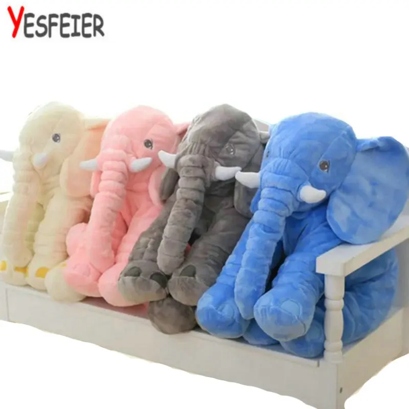 

60 cm New Style Colorful Elephant Plush Toys Elephant pillow Baby bed Cushion stuffed animals doll