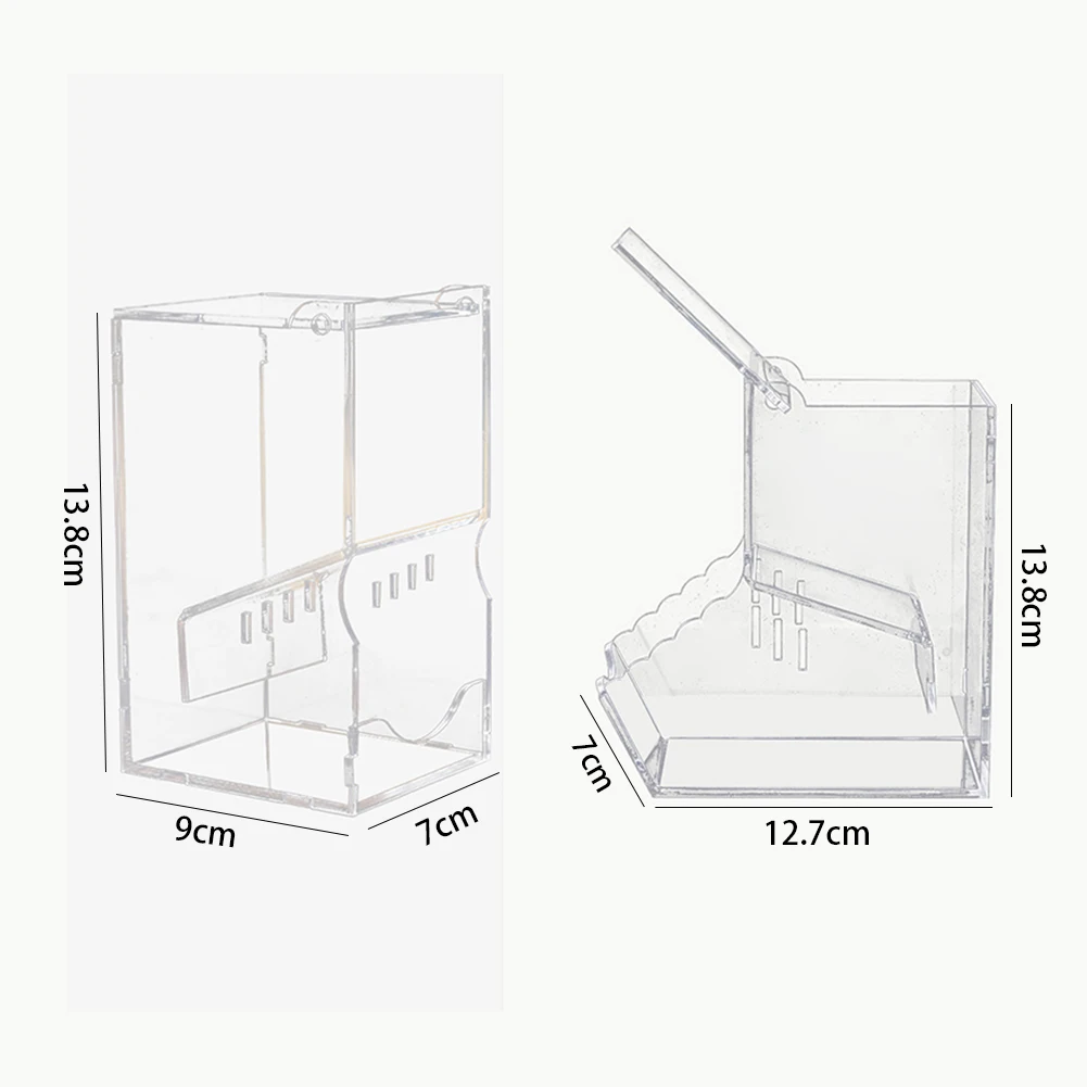 ПЭТ кормушка для птиц прозрачный акриловый канарейка вольер хомяк контейнер для продуктов миска кормушка для птиц автоматическая кормушка