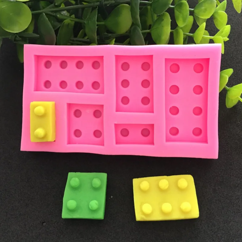 

Sugar Cake Silicone Mold Lego Block Children's Wisdom Model 15-222