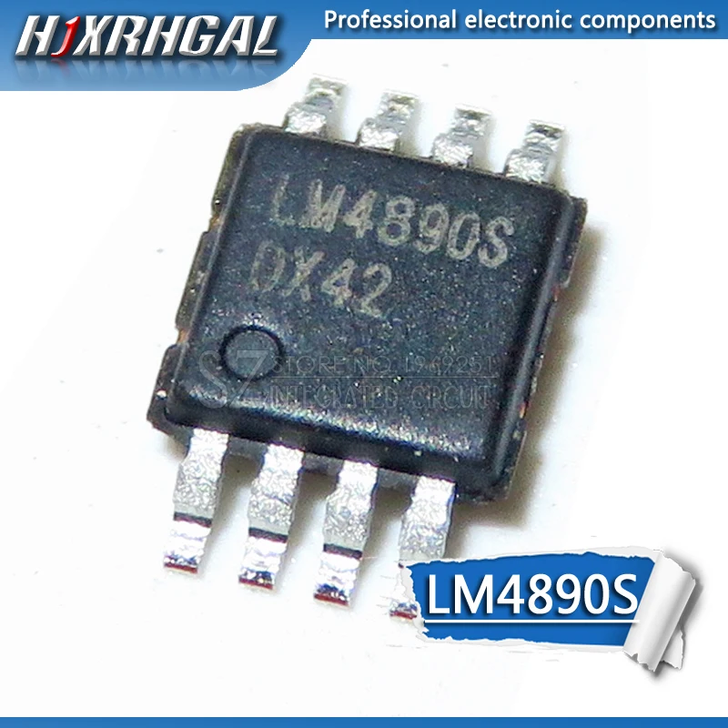 

10PCS LM4890S MSOP8 LM4890 MSOP SMD new and original HJXRHGAL