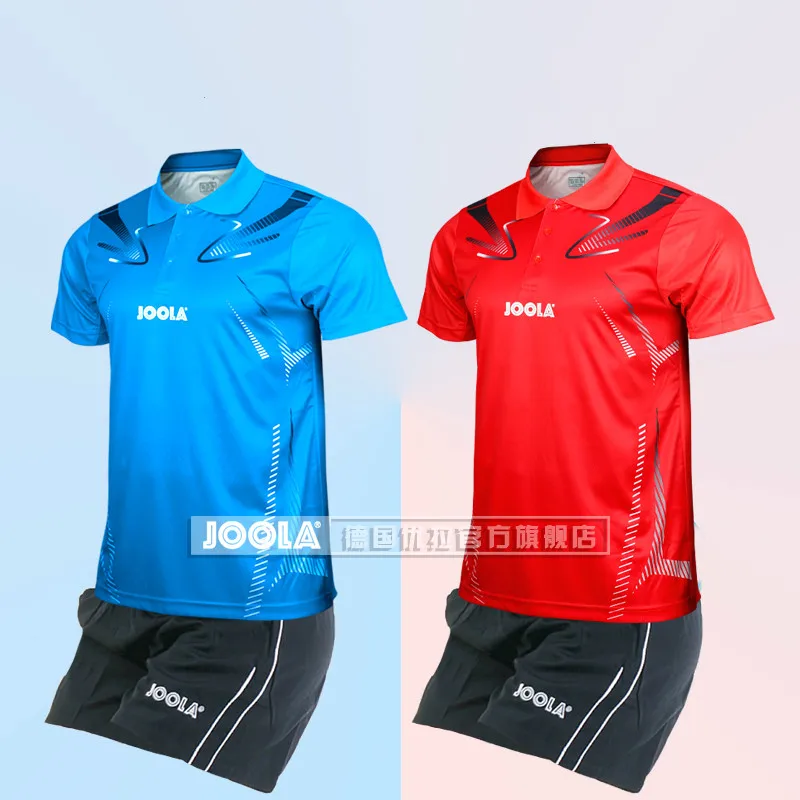 

JOOLA table tennis suit men's and women's team uniform table tennis sportswear short sleeved breathable match suit T shirts