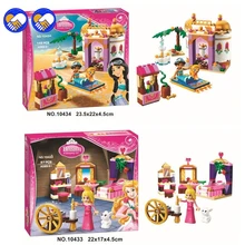 

Bela 10434 10433 Dream Sleeping Girl Series Aladdin Princess Jasmine Bricks Minifigures Building Block Toys