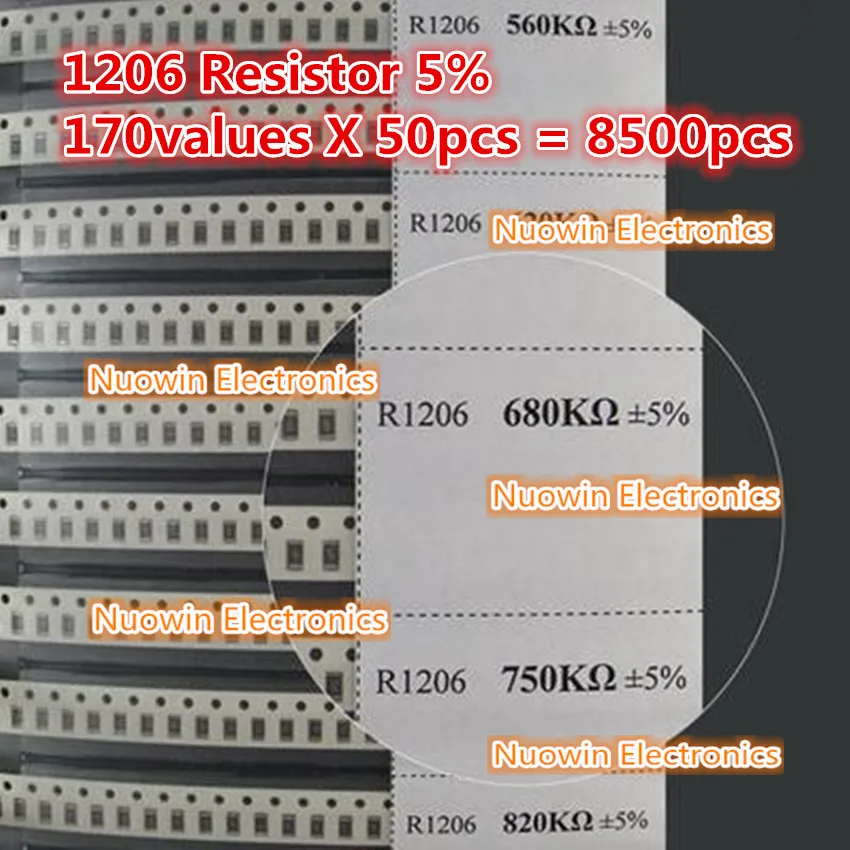 Buy 1206 SMD Resistor Sample Book 5 Tolerance