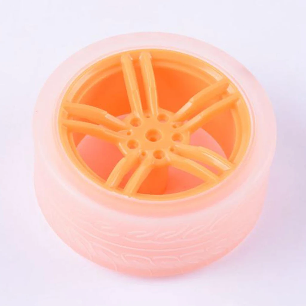 DIY Rubber Plastic Motor Wheel Tyre Tire For Smart Robot Car wheels