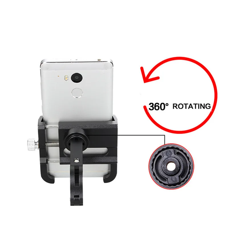 Металлическая CNC велосипедная универсальная стойка для сотового телефона, держатель для мотоцикла на руль, держатель для телефона, поддержка 3,5-6," телефона gps