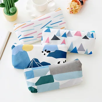 

Free ship!1lot=8pc!The forest Department canvas pencil Cosmetic storage bag / creative pen bag/ stationery bag