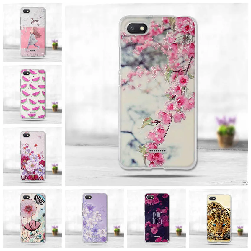 5 45 &quotчехол для Xiaomi Redmi 6A чехол Funda Capa мягкий TPU силиконовый | Мобильные телефоны и