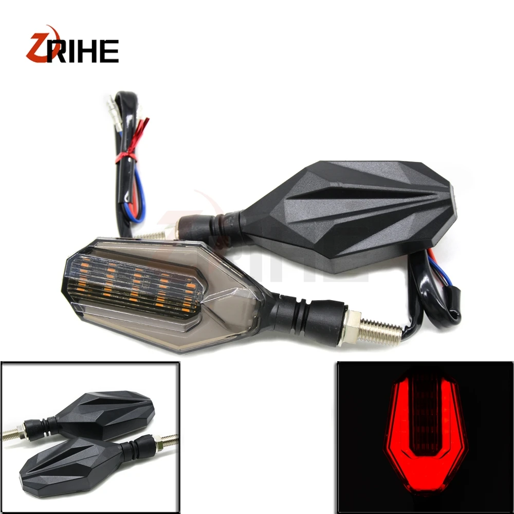 Universal Motorcycle Led Turn Signal Indicator Light Amber Lamp Bulb Blinker Flashers For Suzuki Honda Yamaha KTM BMW