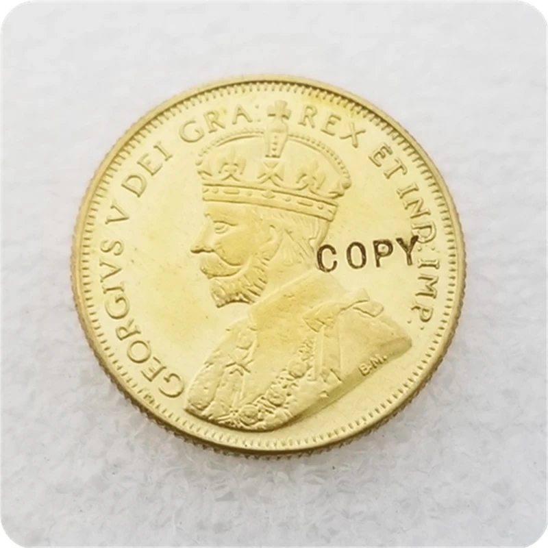 

1914 Canada five and ten Dollars-George V Gold copy coins commemorative coins-replica coins medal coins collectibles badge