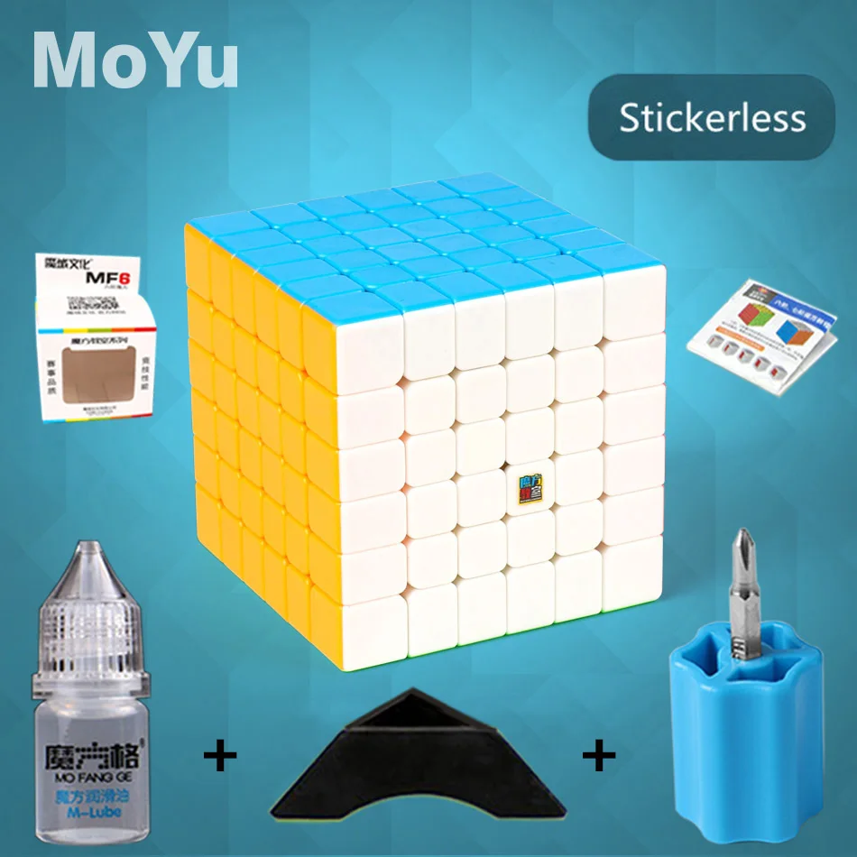 MF6 MoYu 6x6x6 куб скорость 6,80 см 6 слоев 6 шт. костюм профессиональная головоломка нео куб форма твист игрушки для детей взрослых подарок