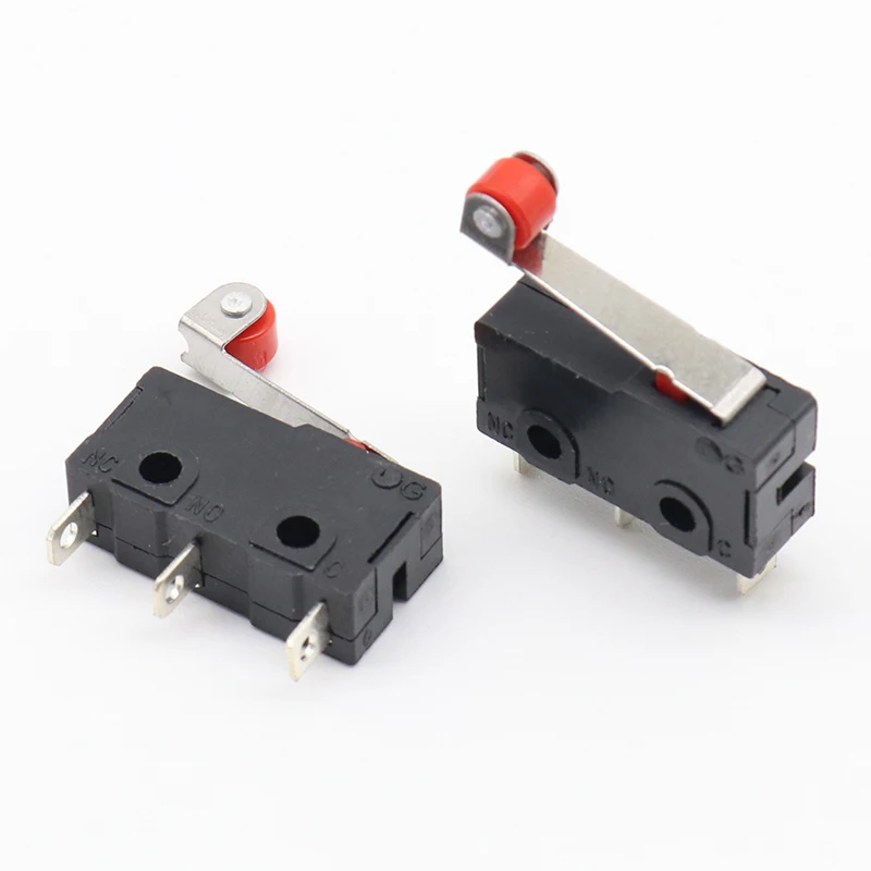 

10 Pcs Mini Micro Limit Switch Roller Lever Arm SPDT Snap Action LOT