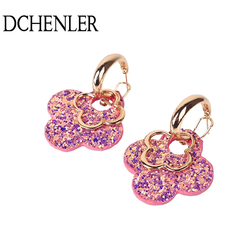 

Leather Earrings novel Earrings large hoop big earrings Zinc Alloy Long Brinco Earrings Brinco friends Gift Oorbellen for women