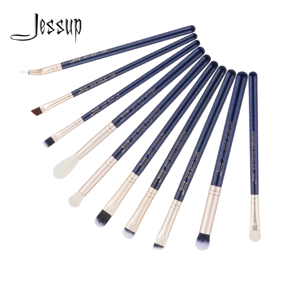 

Jessup brushes 10pcs Makeup Brushes Set maquiagem profissional completa Powder Eyeshadow Fan Liner Concealer Brushes T482