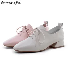 Женские туфли-оксфорды из натуральной кожи на плоской подошве со шнуровкой; фирменный дизайн; эспадрильи для отдыха; мягкие удобные весенние балетки; Новинка; 42