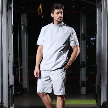 Мужской спортивный костюм для сауны, шорты с коротким рукавом, спортивная одежда, спортивный костюм для похудения, мужской тренировочный комплект, спортивный костюм для бега, пота