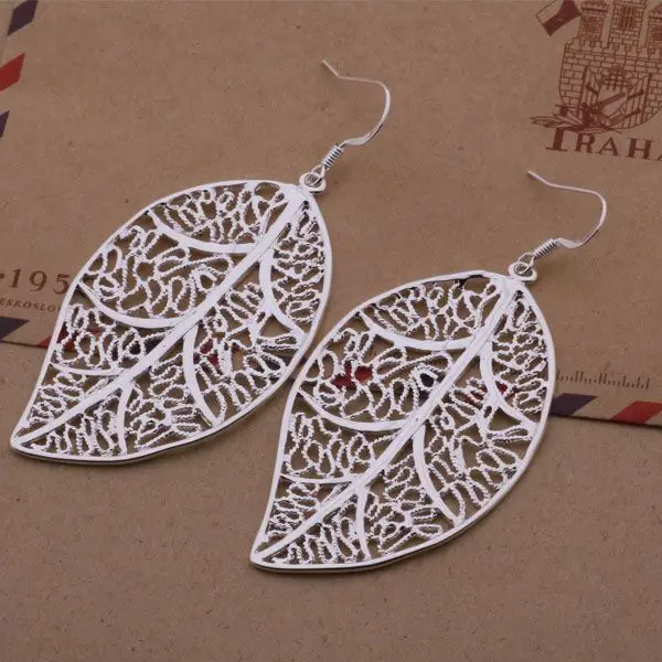 

AE368 Hot 925 sterling silver earrings , 925 silver fashion jewelry , beautiful leaf /cilakzsa asnajjua