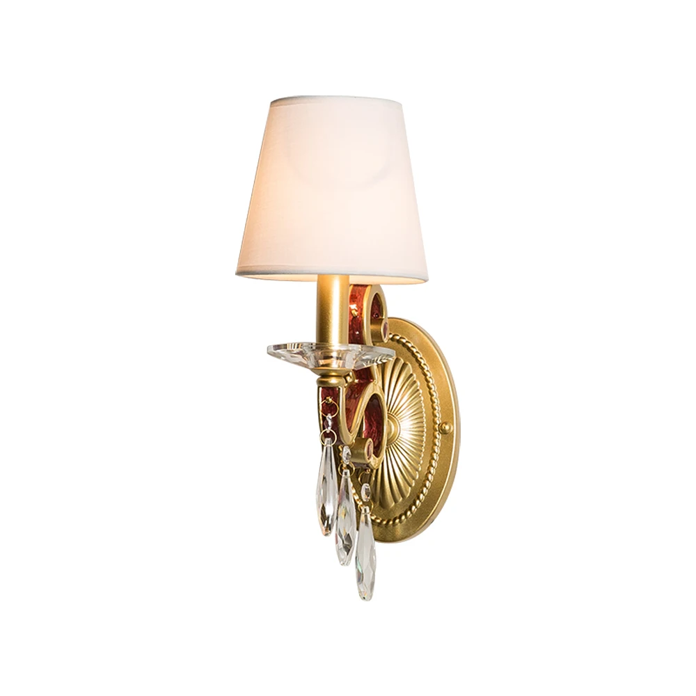 

Europen style crystal wall light modern wall lamp AC110V 220v lustre gold wandlamp home lighting