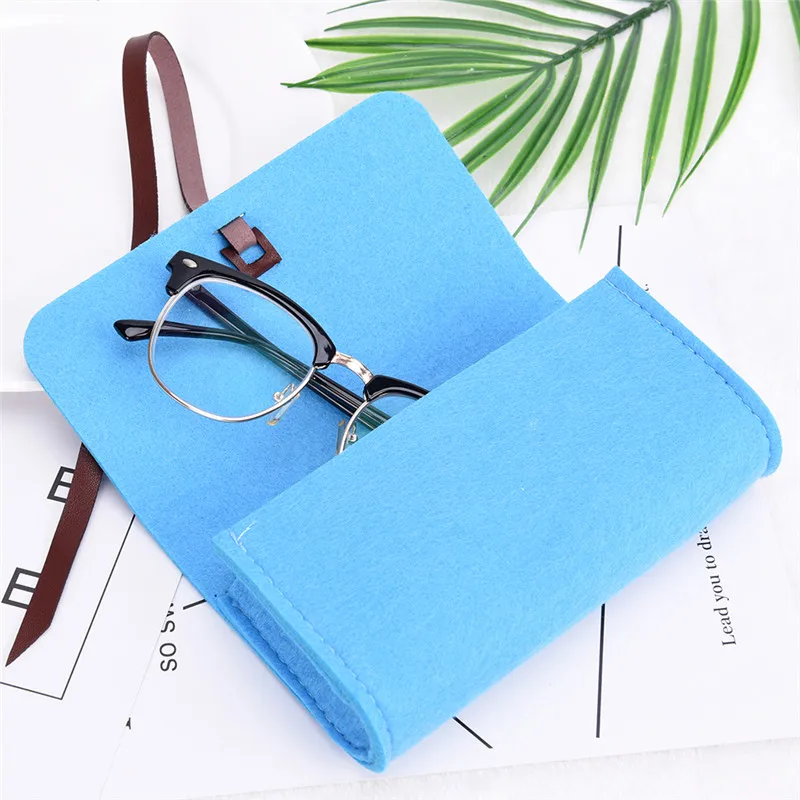 Hot Sale Exquisite Felt Cloth Sunglasses Boxes High Quality Luxury