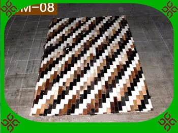

2018 free shipping via DHL 100% natural genuine cow leather tile to carpet transition strip